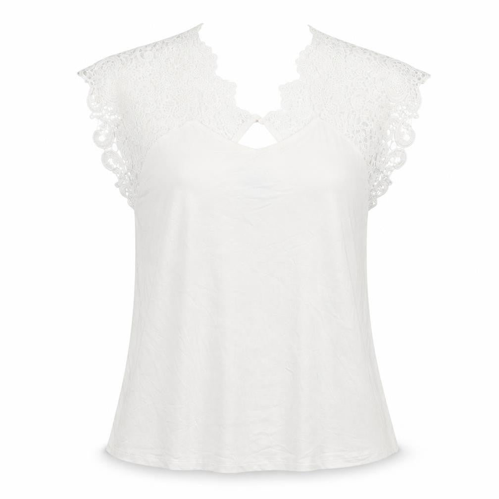 Womens UK Size XL Klass White Basic T-Shirt