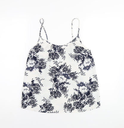 Womens UK Size 8 NEXT White Camisole T-Shirt