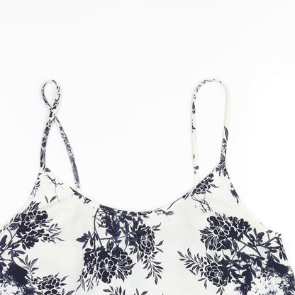 Womens UK Size 8 NEXT White Camisole T-Shirt