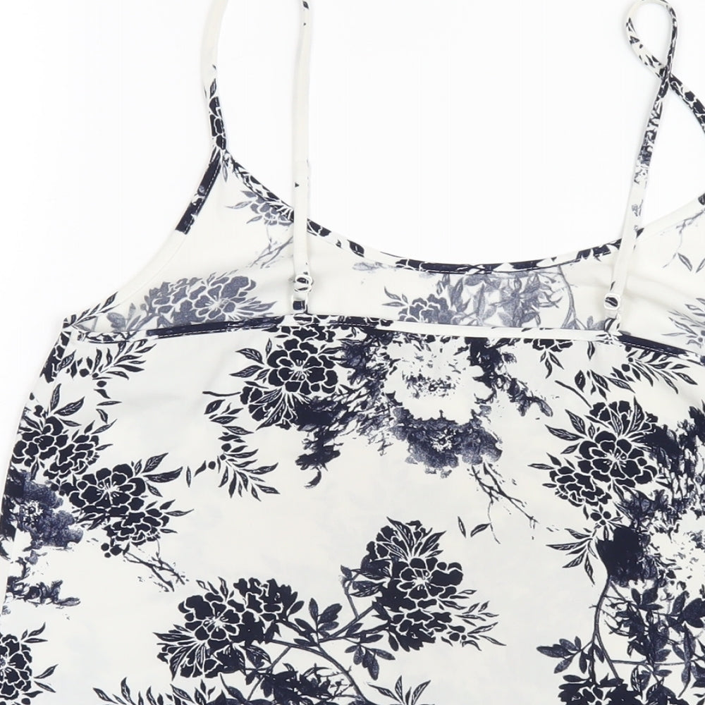 Womens UK Size 8 NEXT White Camisole T-Shirt