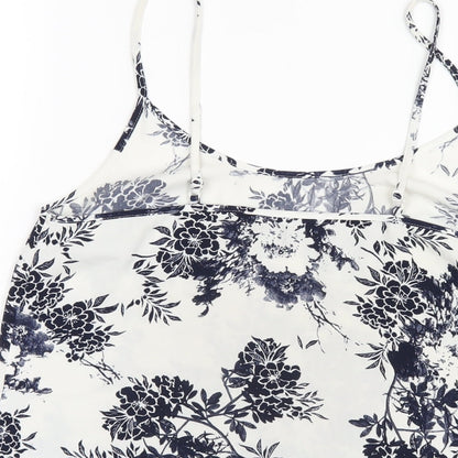Womens UK Size 8 NEXT White Camisole T-Shirt