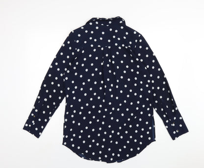 Womens UK Size 8 Marks and Spencer Blue Basic Blouse