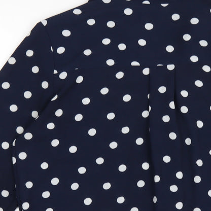 Womens UK Size 8 Marks and Spencer Blue Basic Blouse