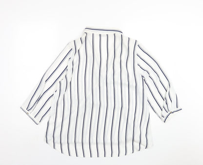 Womens UK Size 14 Marks and Spencer White Basic Blouse