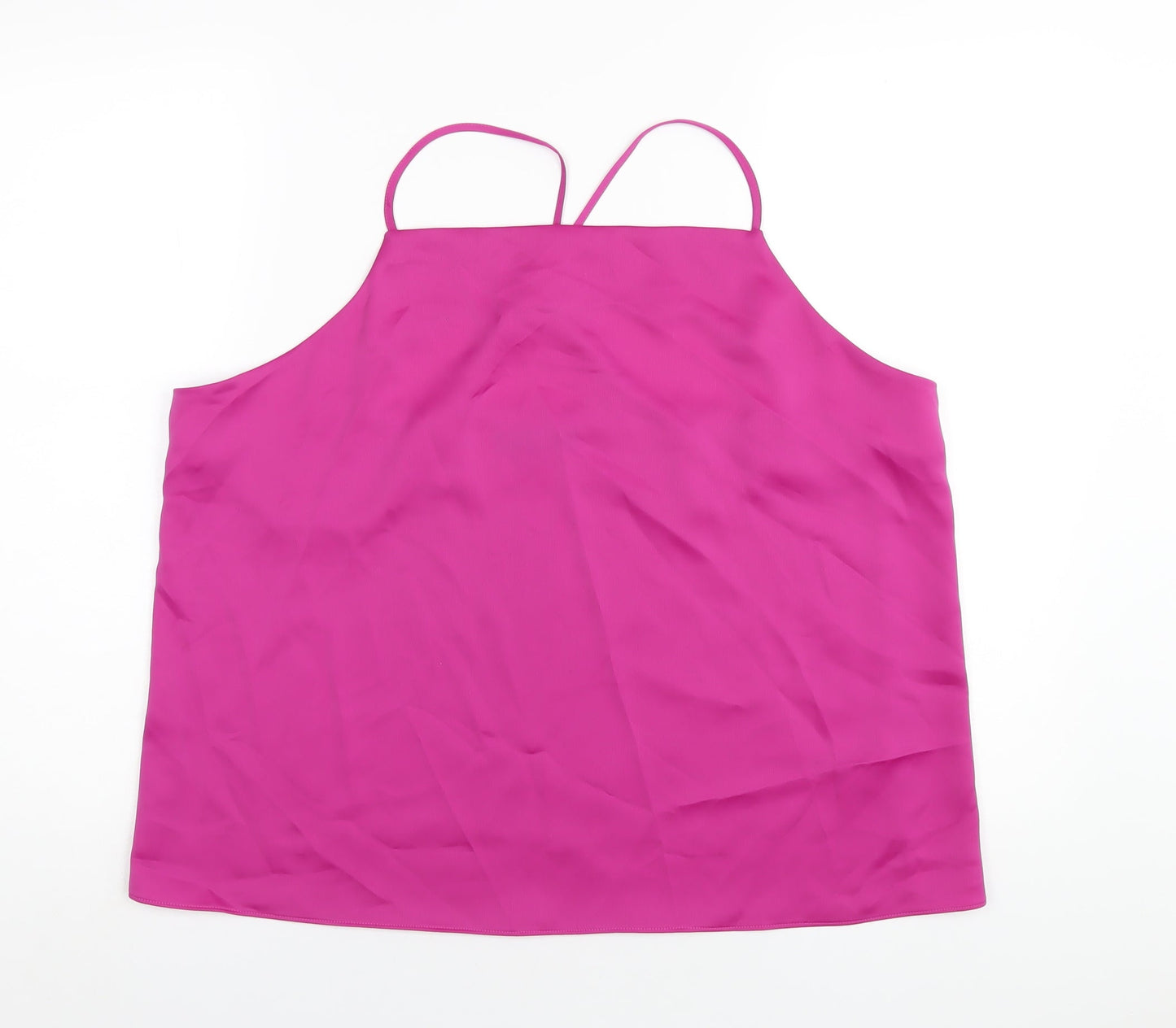 Womens UK Size 18 Marks and Spencer Pink Camisole T-Shirt