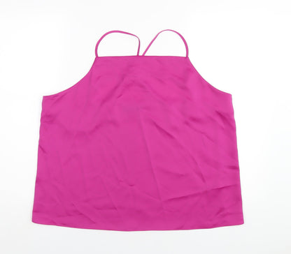 Womens UK Size 18 Marks and Spencer Pink Camisole T-Shirt