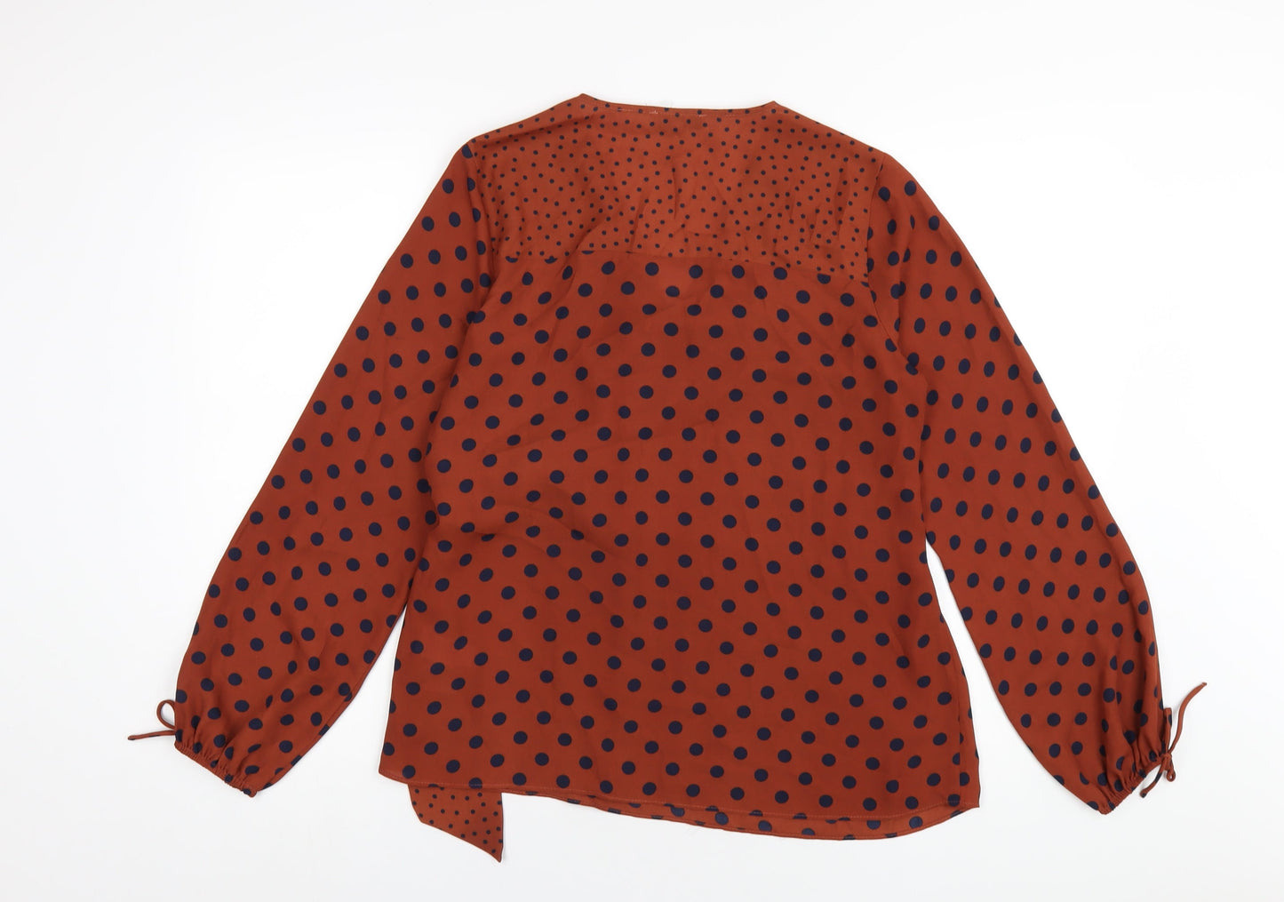 Womens UK Size 12 Warehouse Brown Basic Blouse