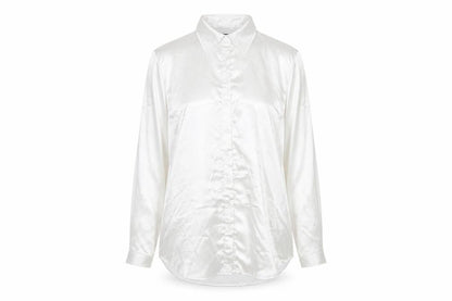 Womens UK Size L PRETTYLITTLETHING White Basic Button-Up