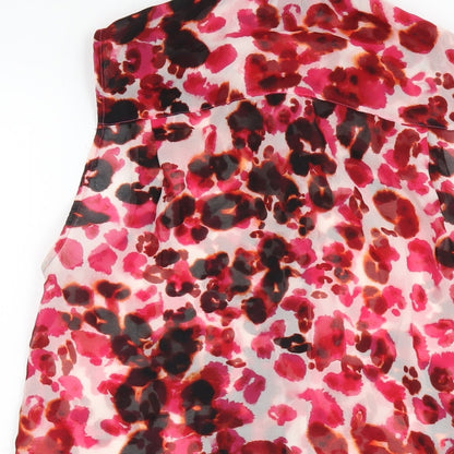 Womens UK Size 10 H&M Pink Basic Button-Up