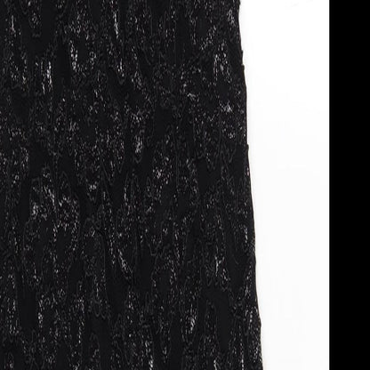 Principles Womens Black Nylon Bodycon Size 12 V-Neck Pullover