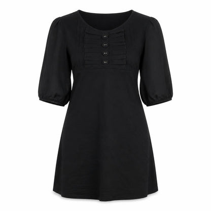 Oasis Womens Black Viscose A-Line Size 10 Round Neck Pullover