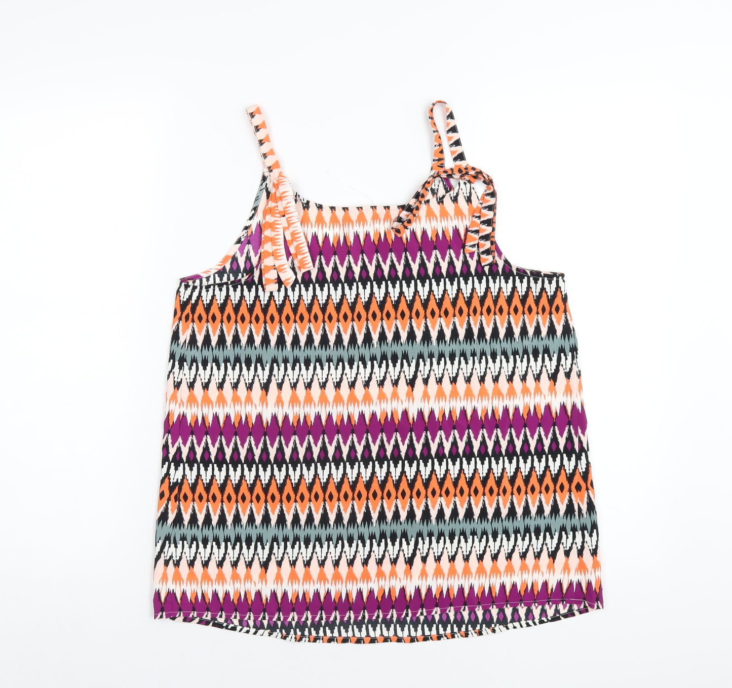 Womens UK Size 10 Marks and Spencer Multicoloured Camisole T-Shirt