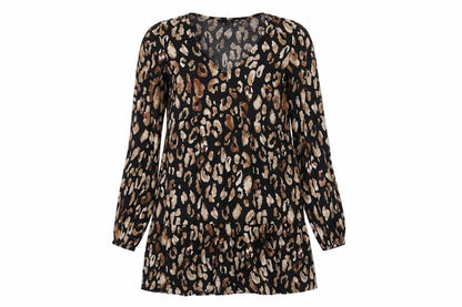 New Look Womens Black Geometric Viscose A-Line Size 10 V-Neck Pullover
