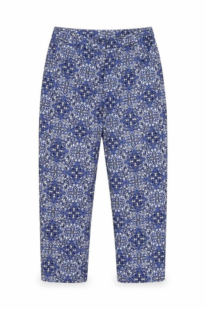 Womens UK Size 6 New Look Regular Fit Capri Blue Trousers