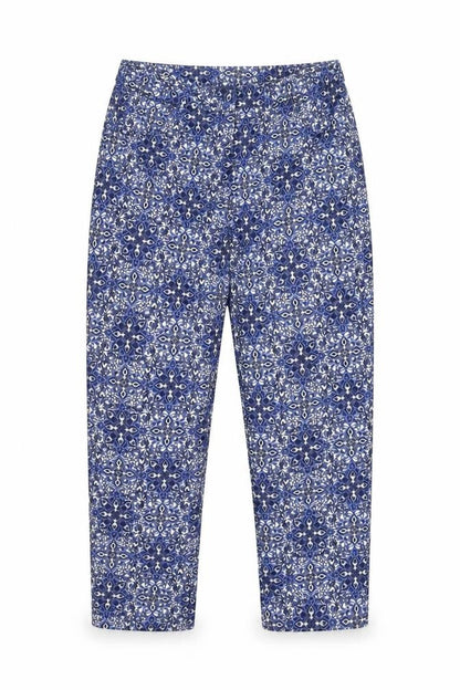Womens UK Size 6 New Look Regular Fit Capri Blue Trousers