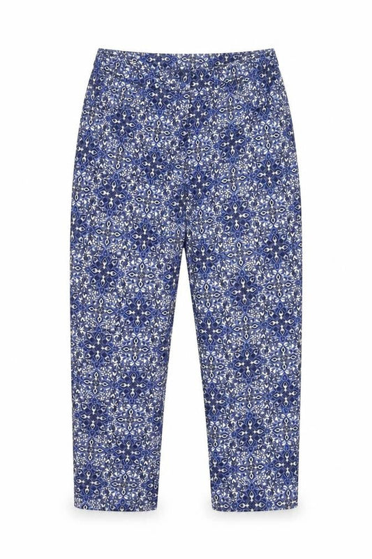 Womens UK Size 6 New Look Regular Fit Capri Blue Trousers