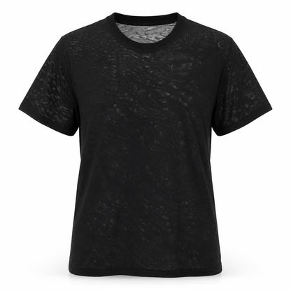 Womens UK Size XS American Apparel Black Basic T-Shirt