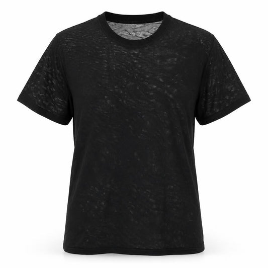 Womens UK Size XS American Apparel Black Basic T-Shirt