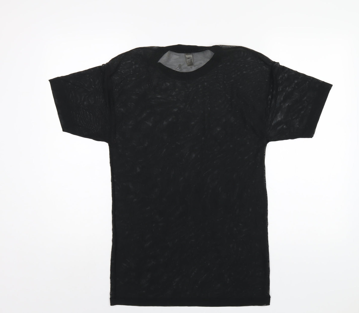 Womens UK Size XS American Apparel Black Basic T-Shirt