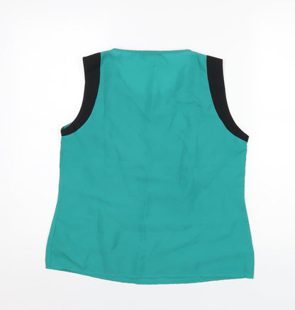 Womens UK Size 12 Marks and Spencer Green Basic Tank