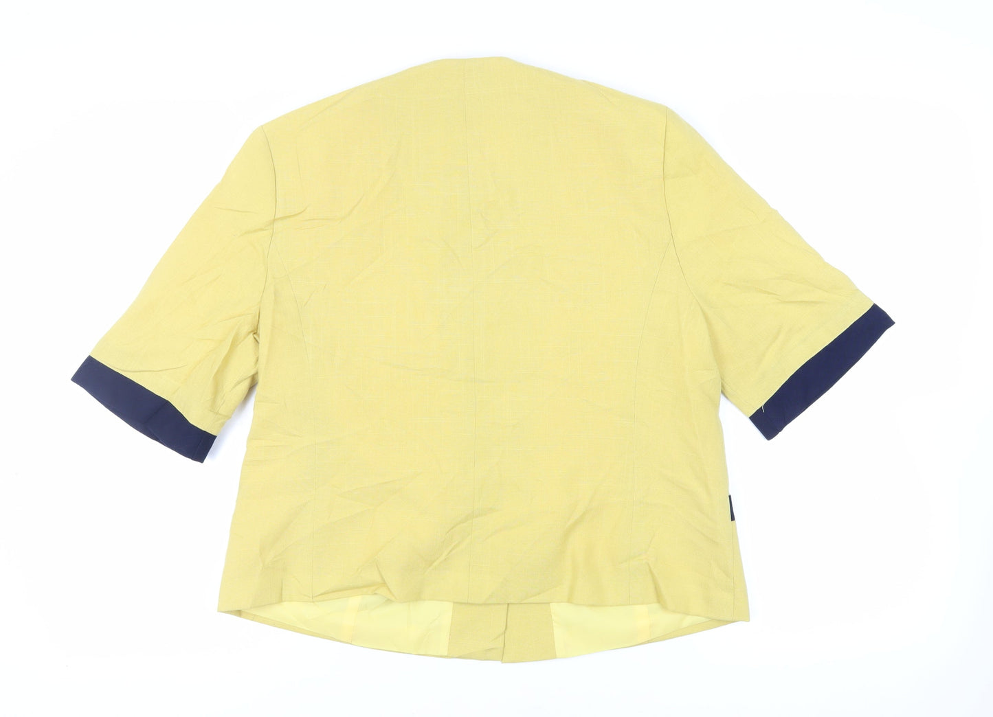 Vivienne Lawrence Womens Yellow Jacket Blazer Size 16 Button - Vintage