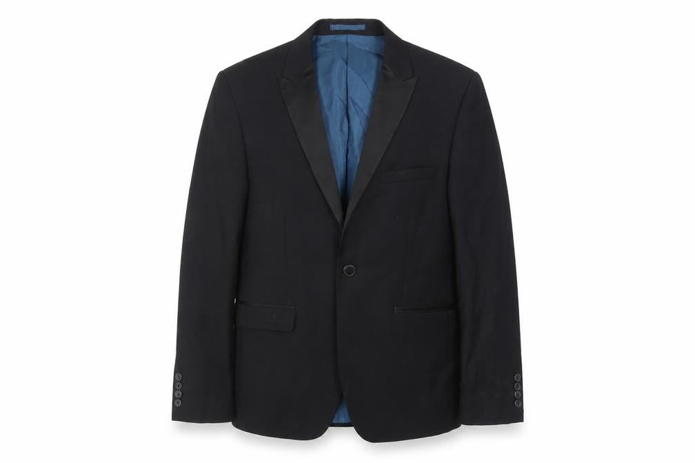 Mens UK Size 38 Burton Regular Black Suit Jacket