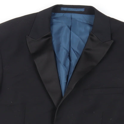 Mens UK Size 38 Burton Regular Black Suit Jacket