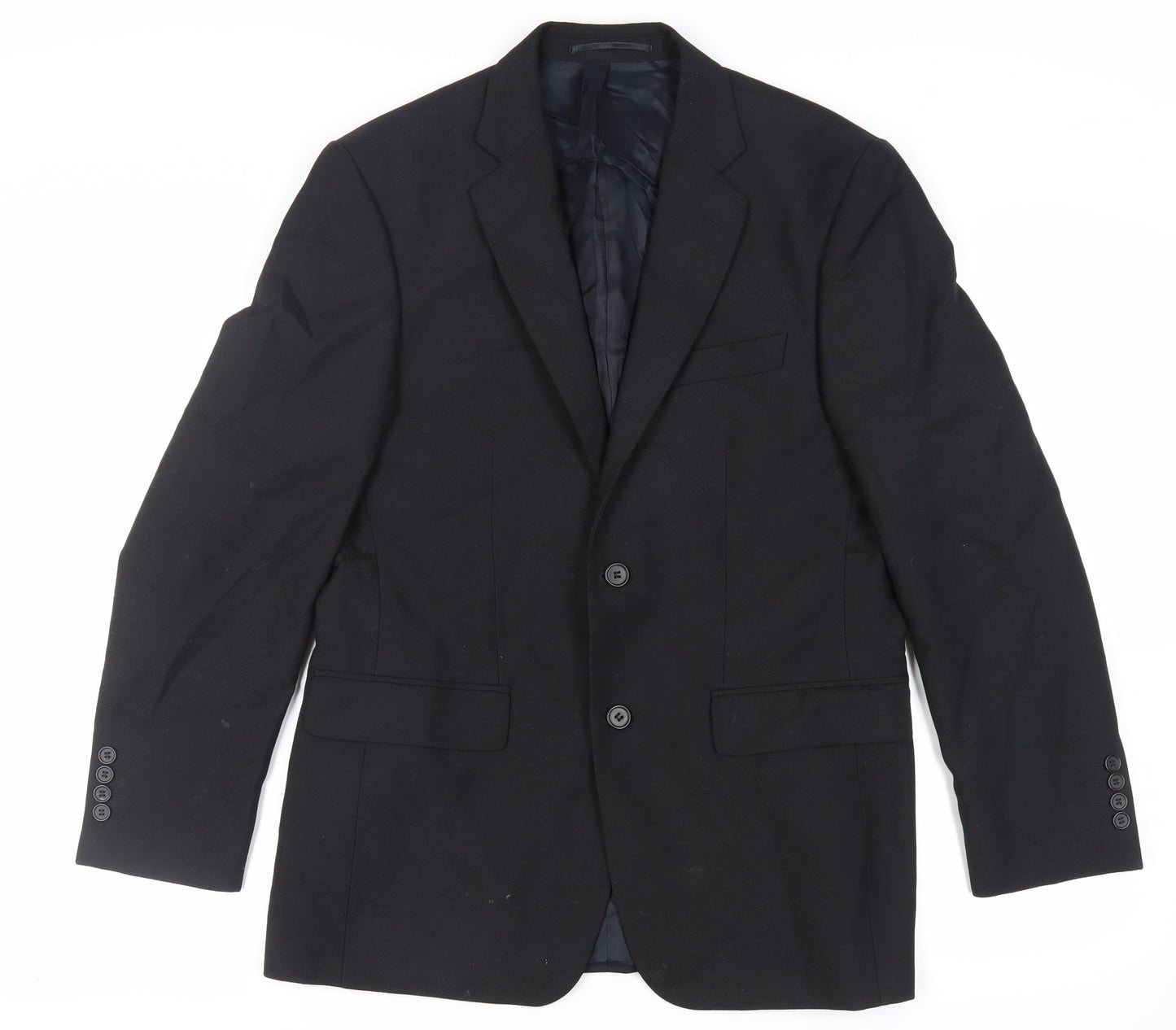 Mens UK Size 38 Hugo James Regular Black Suit Jacket