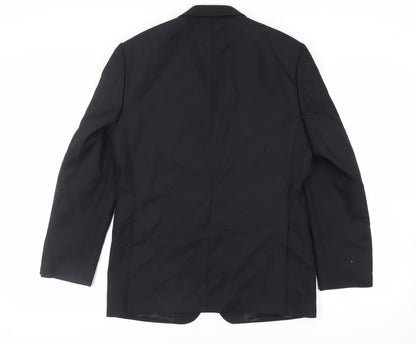 Mens UK Size 38 Hugo James Regular Black Suit Jacket