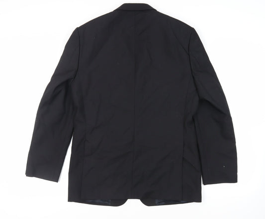 Mens UK Size 38 Hugo James Regular Black Suit Jacket