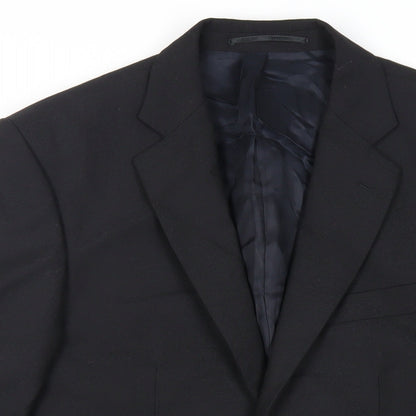 Mens UK Size 38 Hugo James Regular Black Suit Jacket