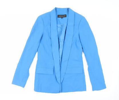 Warehouse Womens Blue Jacket Blazer Size 10 - Open