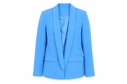 Warehouse Womens Blue Jacket Blazer Size 10 - Open