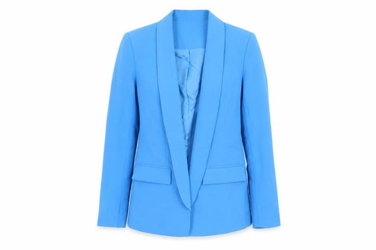 Warehouse Womens Blue Jacket Blazer Size 10 - Open