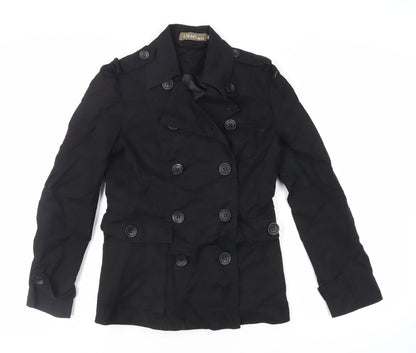 Liesel Womens Black Jacket Size 12 Button