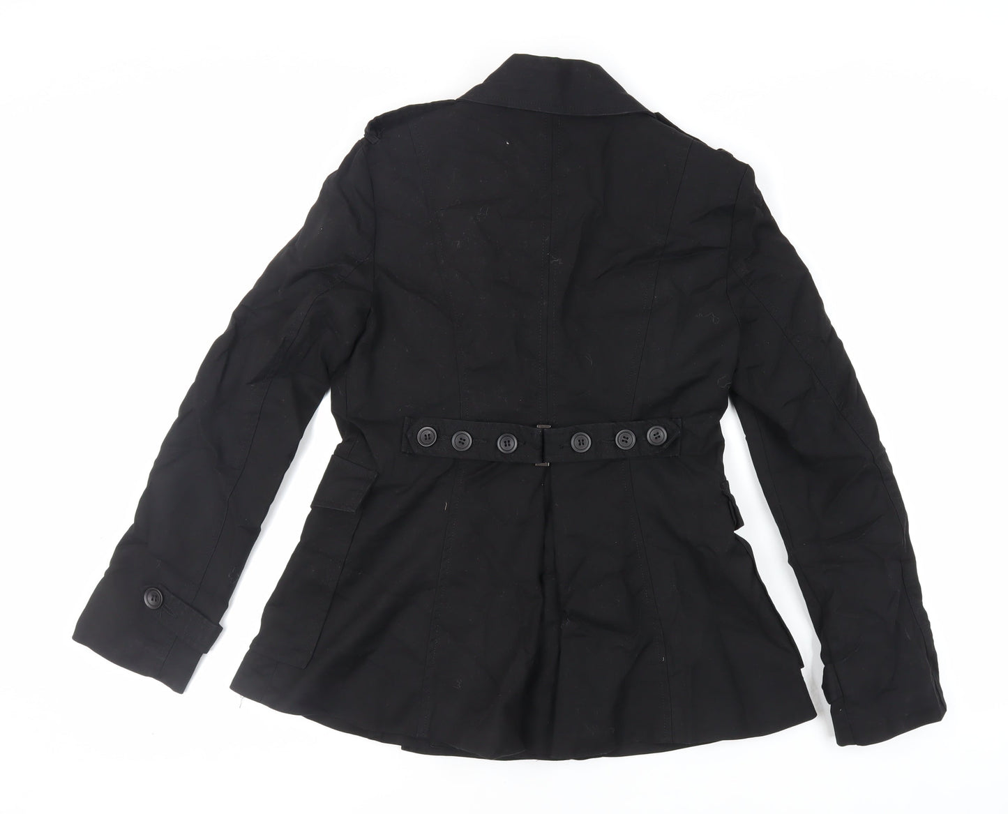 Liesel Womens Black Jacket Size 12 Button