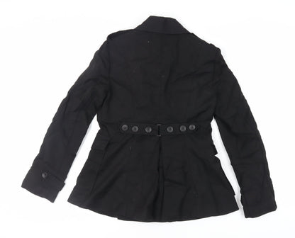 Liesel Womens Black Jacket Size 12 Button