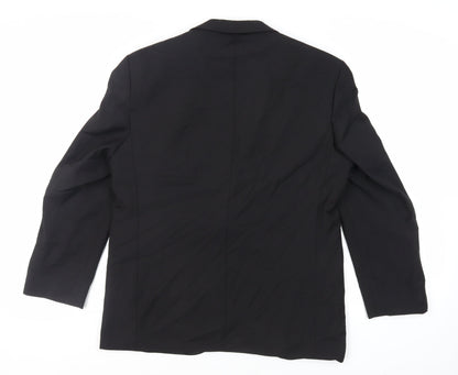 Mens UK Size 42 Marks and Spencer Regular Black Suit Tuxedo