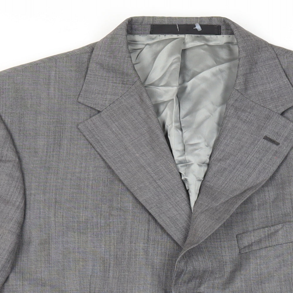 Mens UK Size 40 Marks and Spencer Regular Grey Suit Jacket
