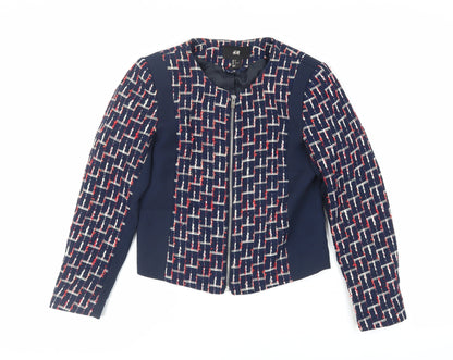 Womens UK Size 8 H&M Blue Jacket