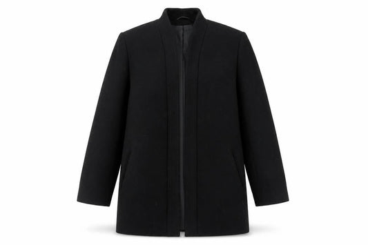 St Michael Womens Black Jacket Size 12 - Vintage Open