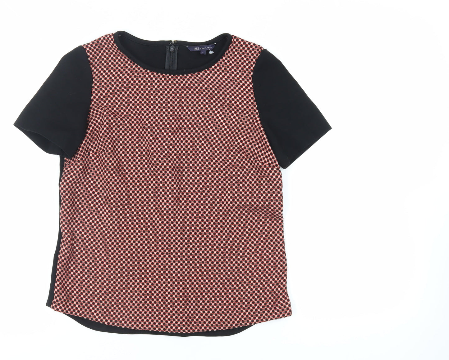 Womens UK Size 10 Marks and Spencer Red Basic Blouse