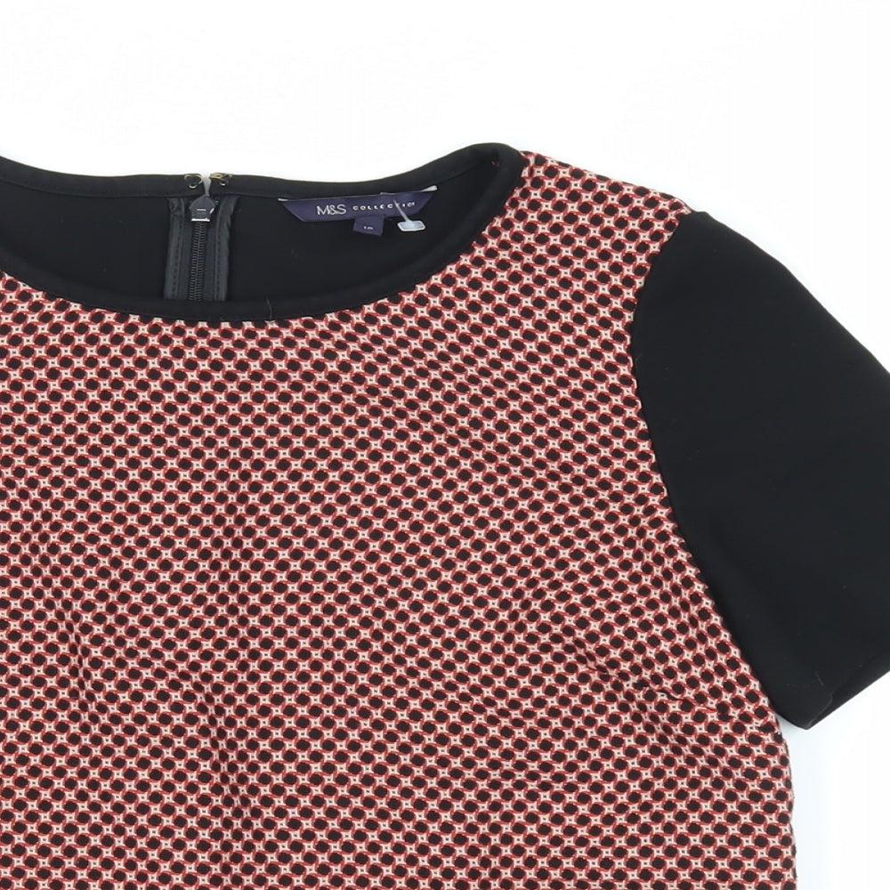 Womens UK Size 10 Marks and Spencer Red Basic Blouse