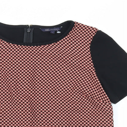 Womens UK Size 10 Marks and Spencer Red Basic Blouse