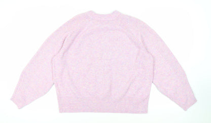 Womens UK Size L Marks and Spencer Purple Pullover Jumper