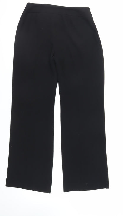 Womens UK Size 10 Principles Regular Fit Dress Pants Black Trousers