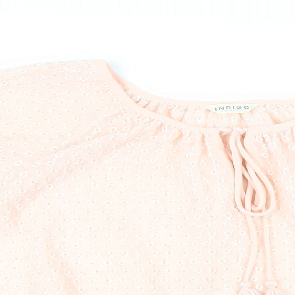 Womens UK Size 16 Marks and Spencer Pink Basic Blouse