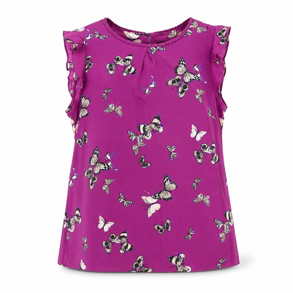 Womens UK Size 10 Oasis Purple Basic Blouse