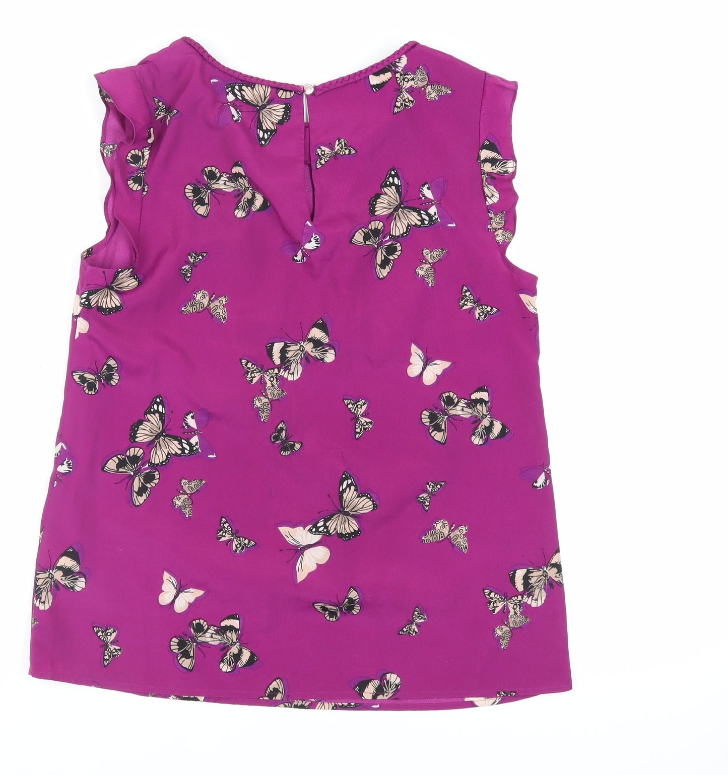 Womens UK Size 10 Oasis Purple Basic Blouse