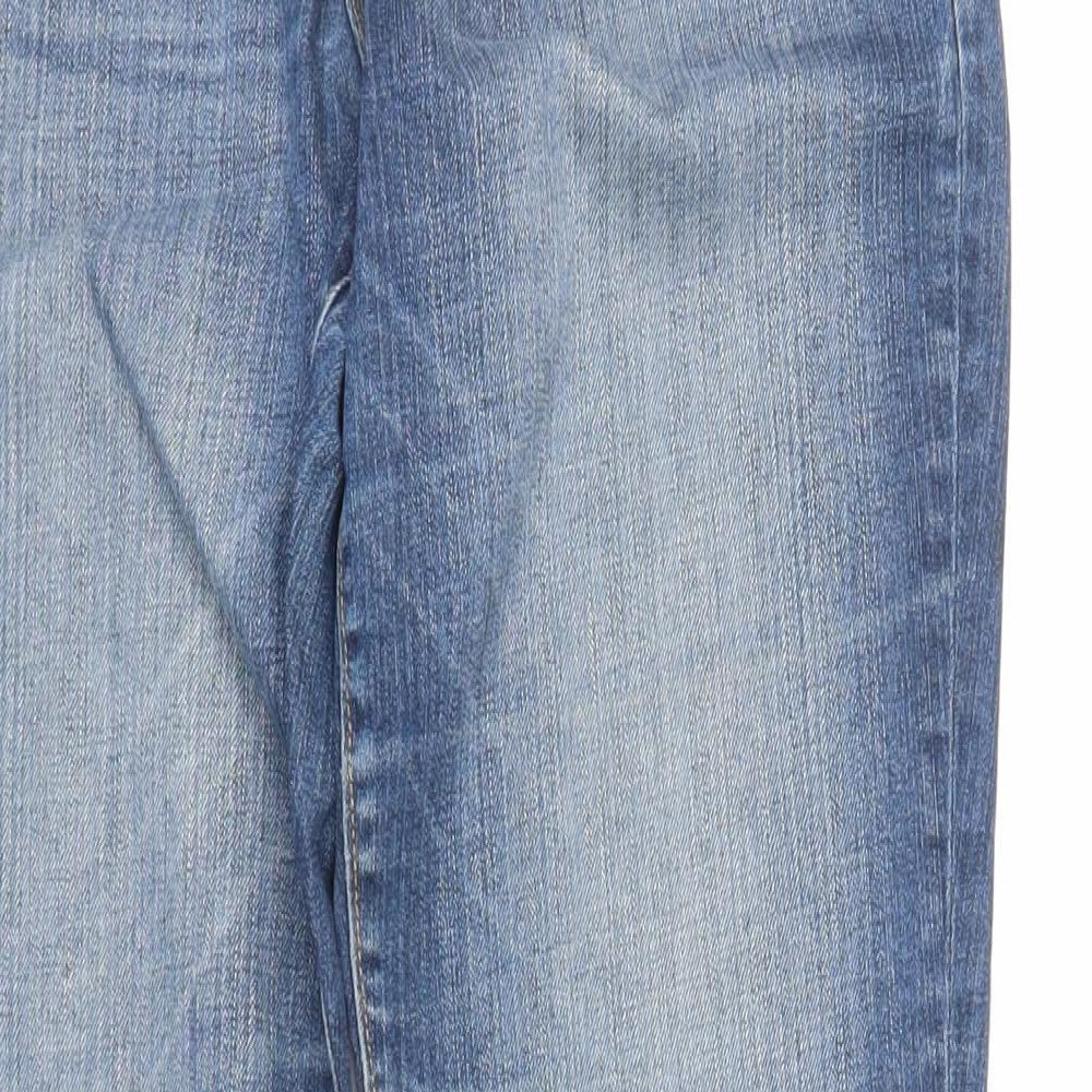 Gap Womens Blue Cotton Straight Jeans Size 30 in L33 in Regular Zip